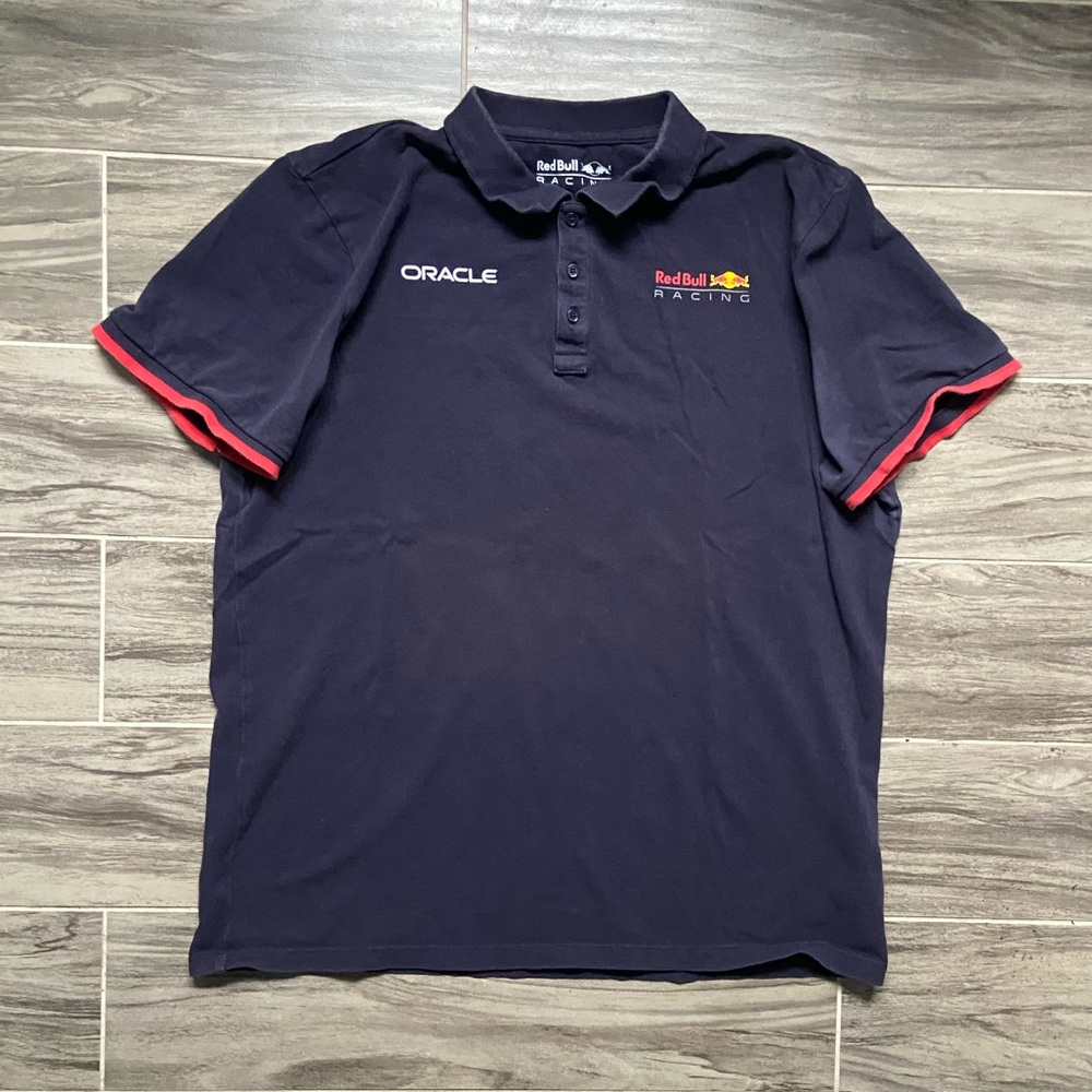 Y2k RedBull racing F1 Navy Polo Shirt